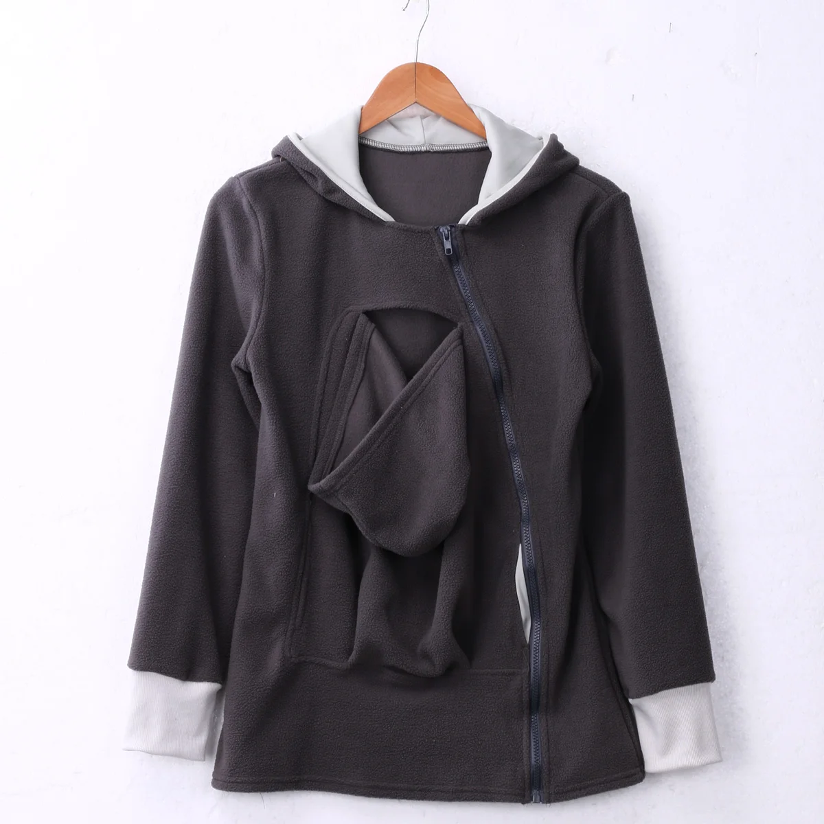 Женская весенне-осенняя верхняя куртка для кормления грудью с капюшоном и