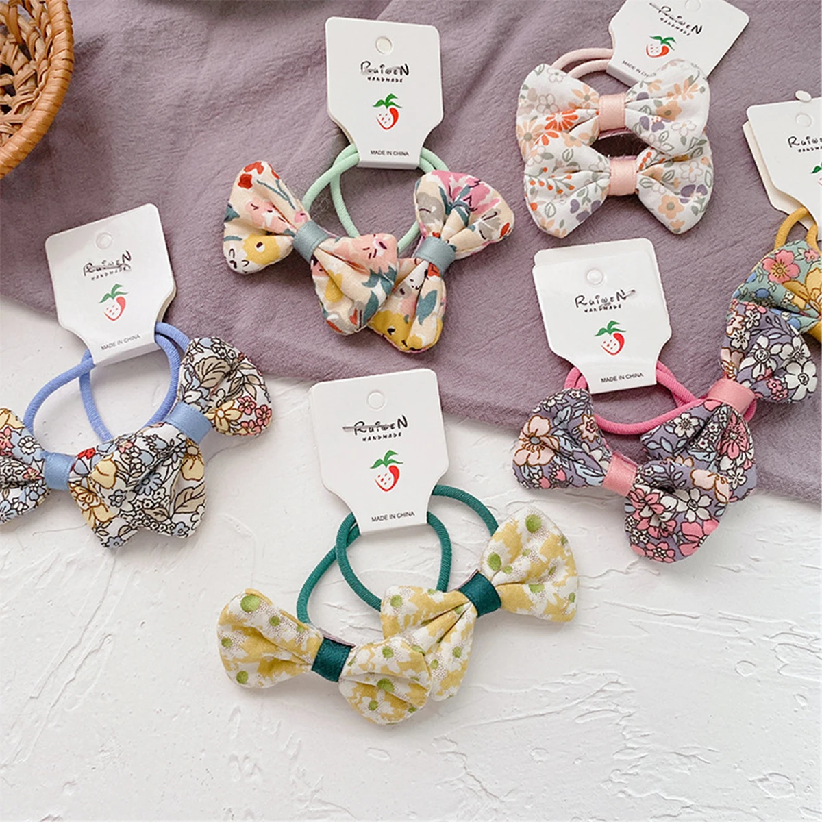 

Korea Bring Down the Price New Children Cute Print Elastic Hair Bands Little Girl Lovely Hair Rope Kids Fashion Hair Accessories