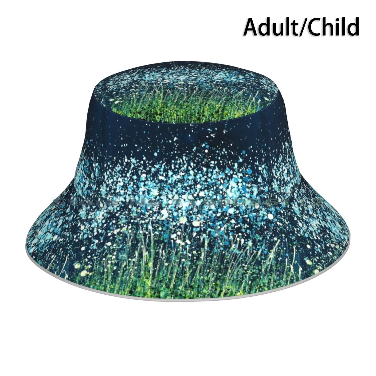 

Night Flowers Bucket Hat Sun Cap Flora Bloom Wildflower White Flowers Bolster Fine Art Foldable Outdoor Fisherman Hat