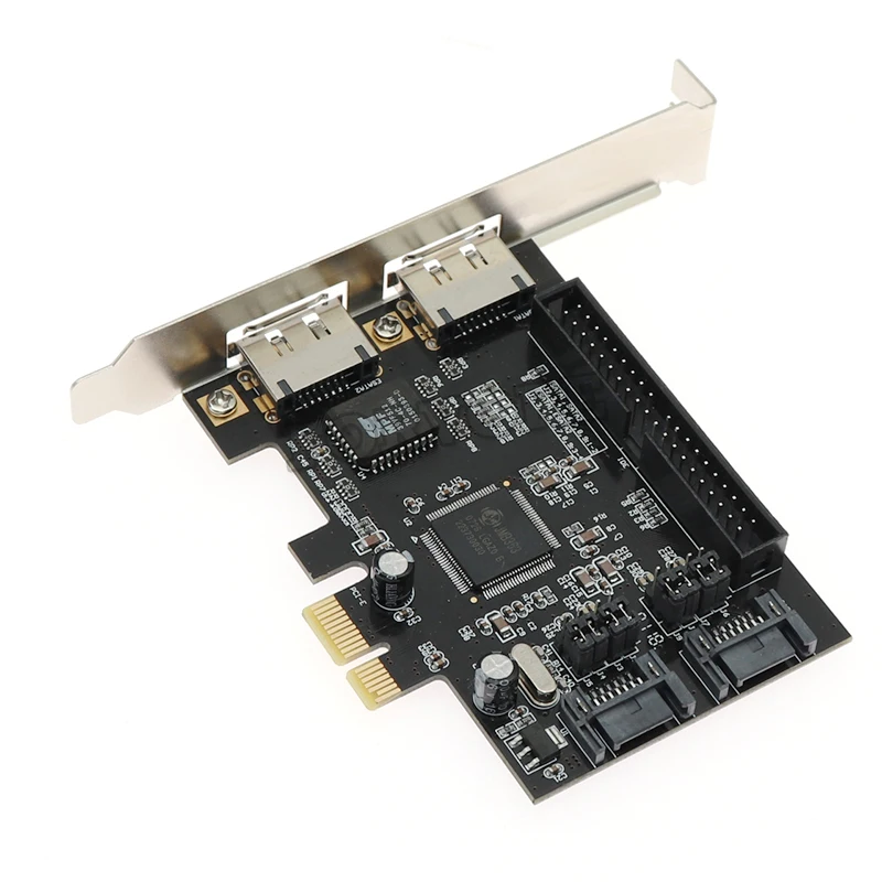 Комбинированная карта RAID-контроллера 2 порта SATA 0 + IDE eSATA PCI-e PCI express адаптер e |