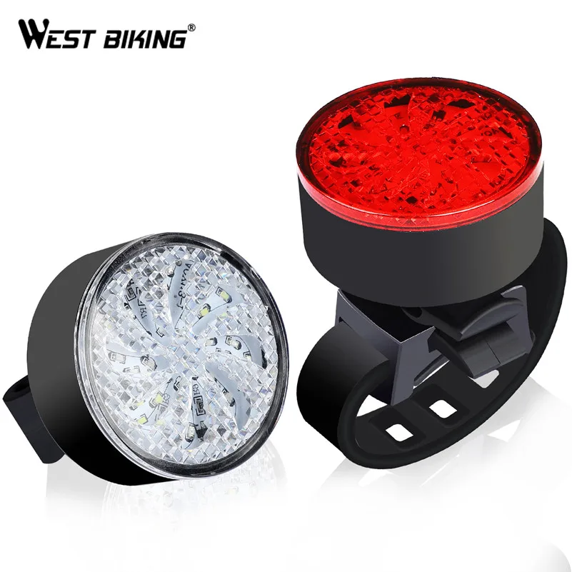 WEST BIKING велосипед флэш светильник для велосипеда задний вращающийся светодиодный