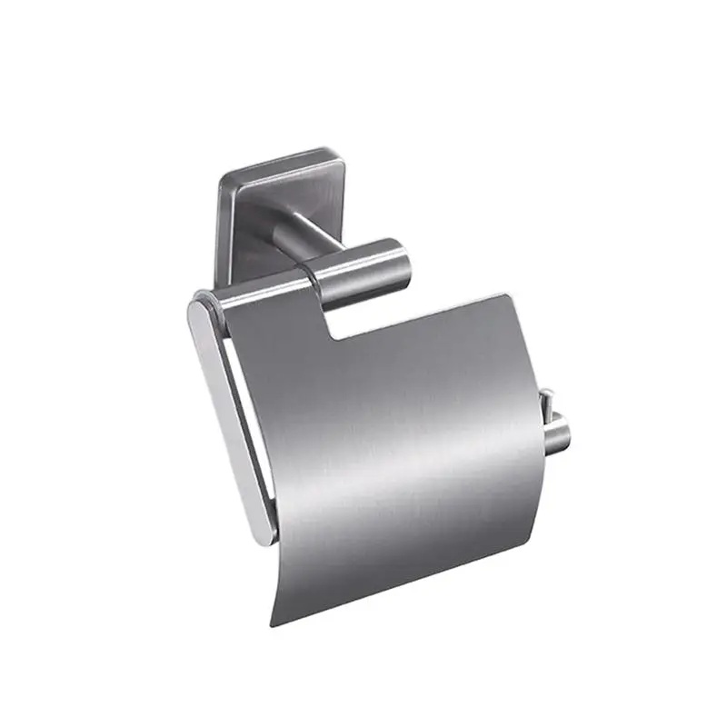 

Stainless Steel Kitchen Tissue Hanging Bathroom Toilet Roll Paper Organizer Towel Rack (Silver)