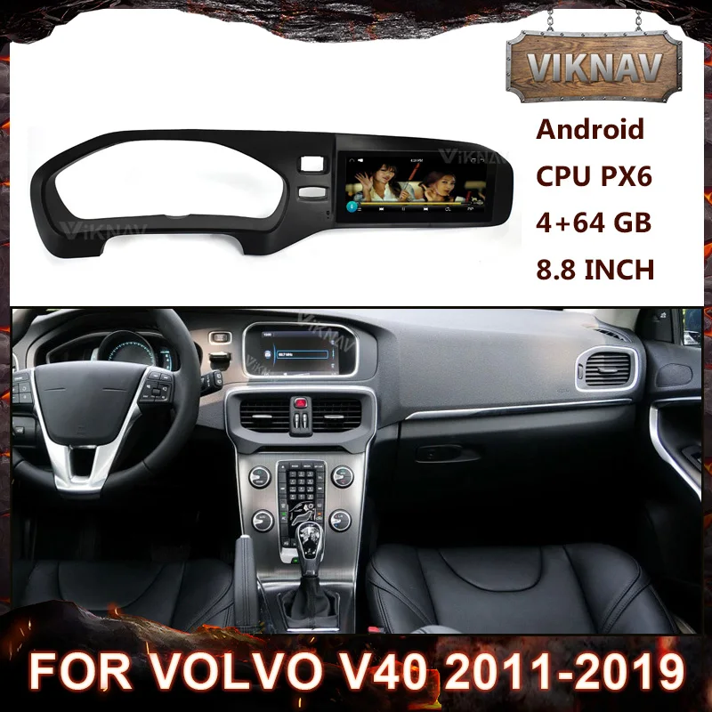 

Автомагнитола Android для-Volvo V40 2011-2019, стерео, головное устройство, мультимедийный плеер gps-навигация, dvd-плеер, 2 din