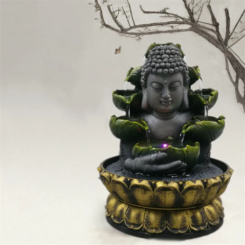 Полимерная статуя благоприятного Будды фэн-шуй поделки на удачу внутренний