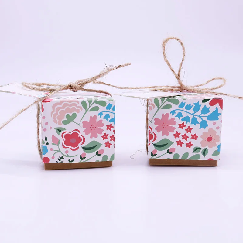 Цветочный дизайн коробка для печенья карточка рукоделия свадебные аксессуары и