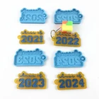 DIY 2021202220232024 брелок эпоксидная смола, форма кулон литья силиконовая форма с украшением в виде кристаллов пресс-машина для производства мыла Перевозка груза падения