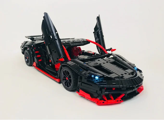 

Технология строительный блок MOC-12560 100th юбилей спортивный автомобиль электрический дистанционный пульт сборки детская Рождественская игру...