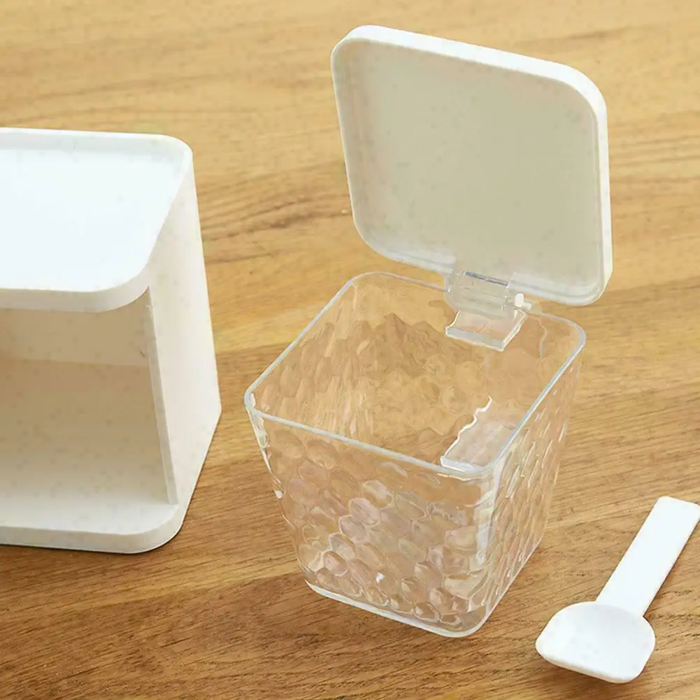 3 прозрачные сетки прозрачная коробка с приправами специи стеллажи для хранения