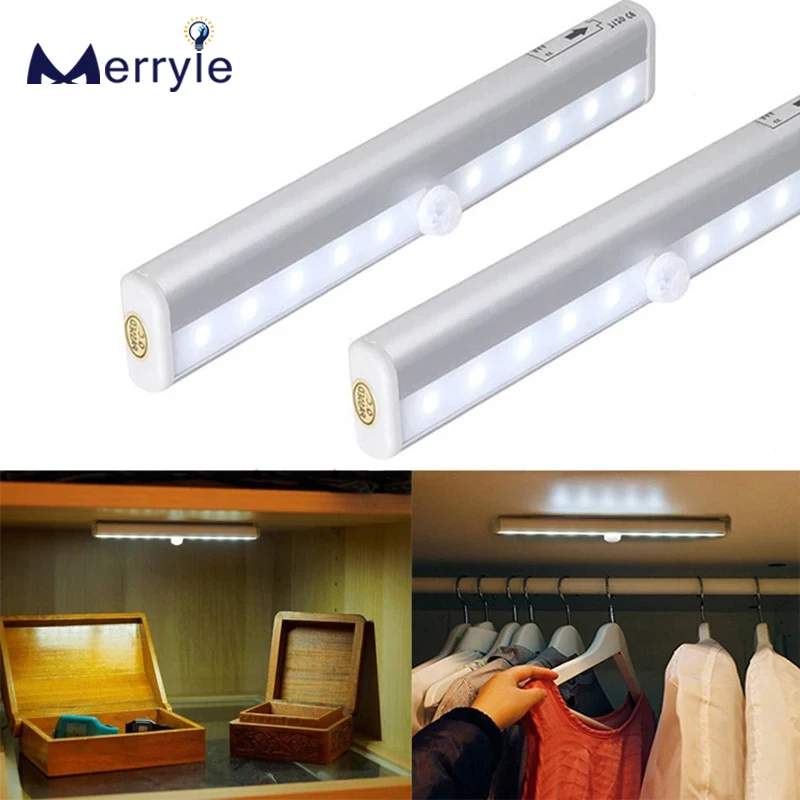 10 светодиодный светильник бусины инфракрасный датчик движения из PIR Ночной