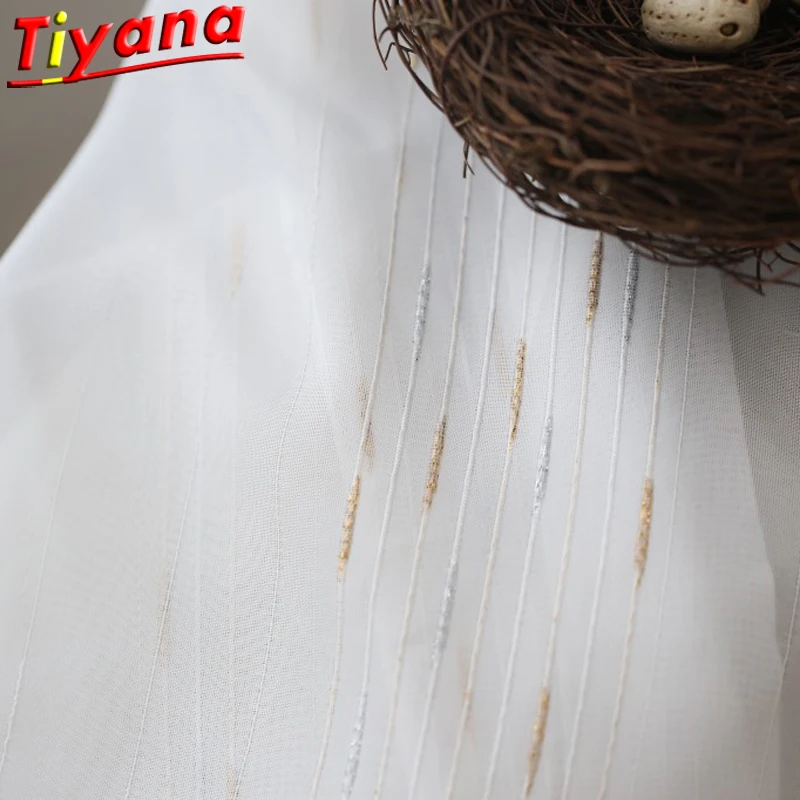 Цветные тюлевые занавески с вышивкой метеоритов для гостиной геометрические