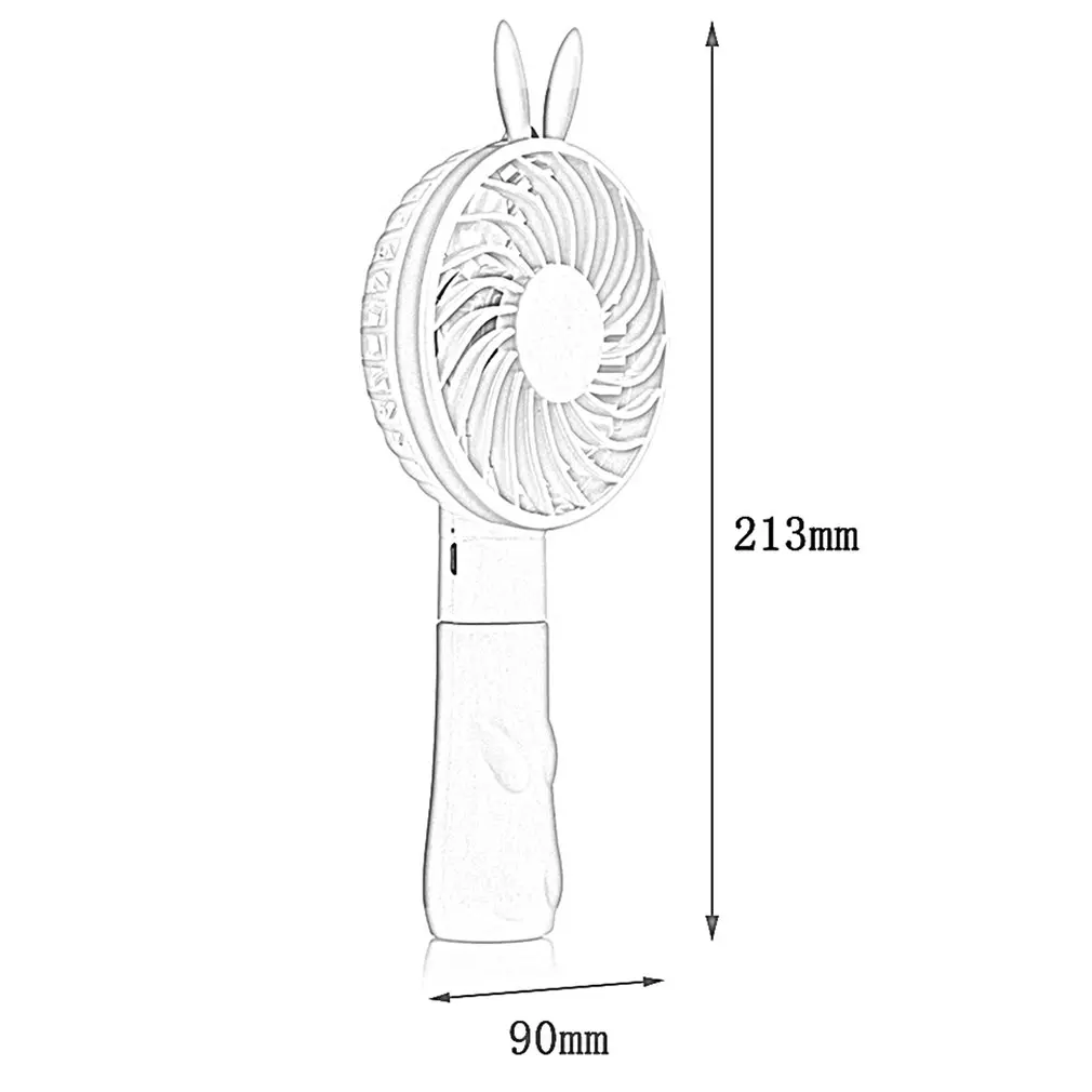 

Cartoon small bear handheld mini fan usb portable fan desk rechargeable air conditioner for Student best gift