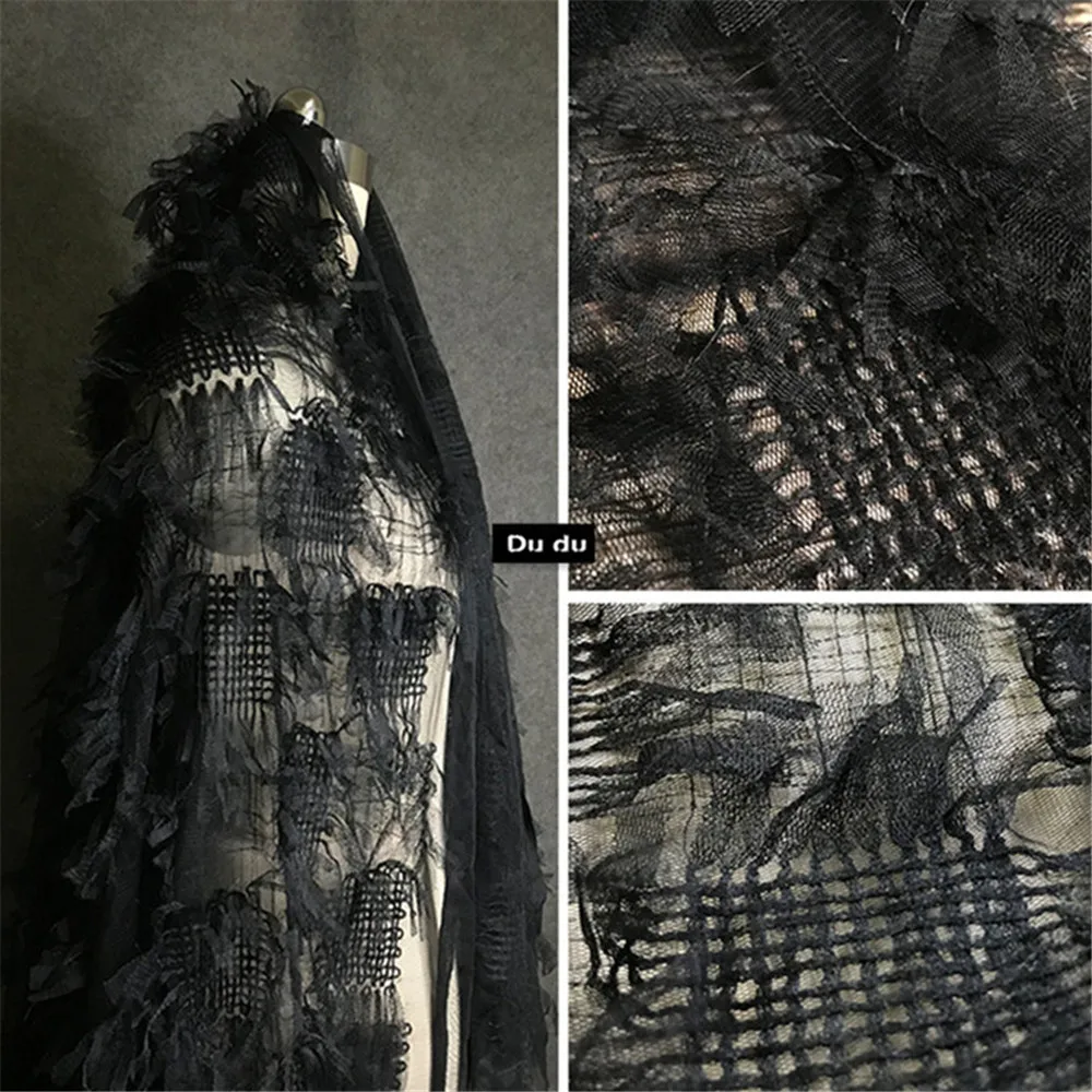 Ткань для одежды с 3D текстурой 45*130 см тканая сетчатая пряжа свадебное платье фон