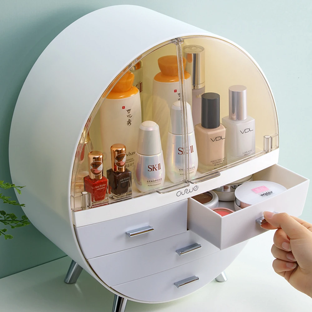 Домашний модный органайзер для косметики девочек ящик коробка хранения