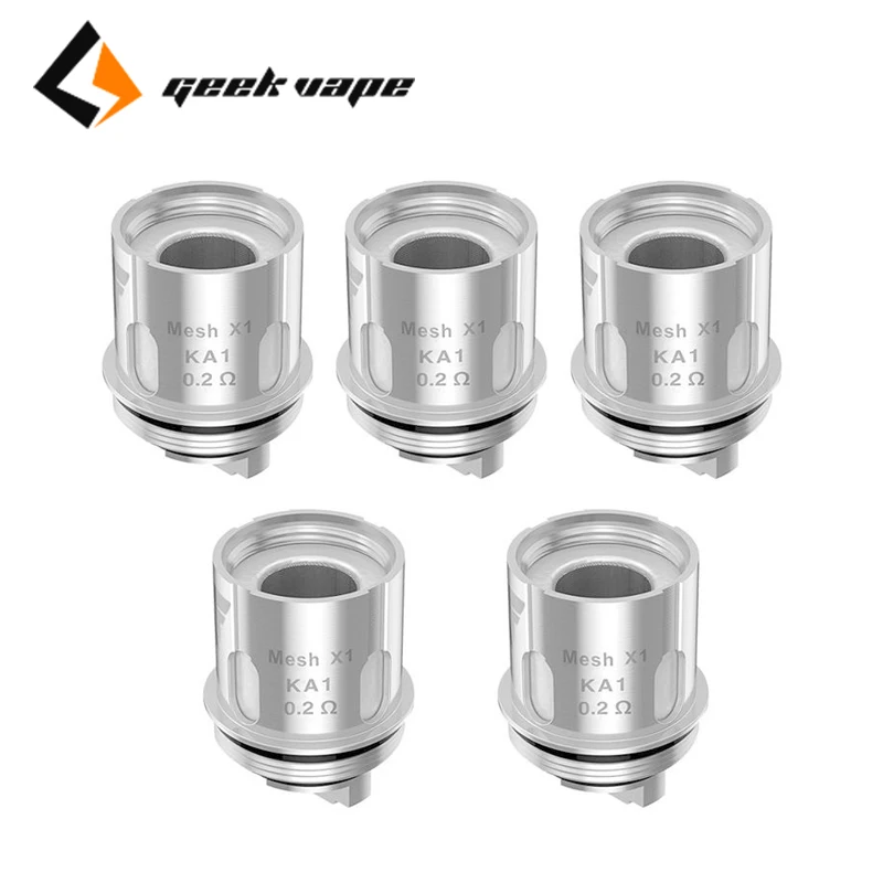 5 штук упак. Супер Сетка Geekvape X1 катушка 0.2ohm сопротивление электронных сигарет Vape