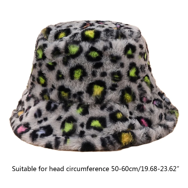 

U90E Packable Fishing Hat Plush Made Fuzzy for Warm Keeping in Winter Bucket Hat for Unisex Women Men Outdoor Protection