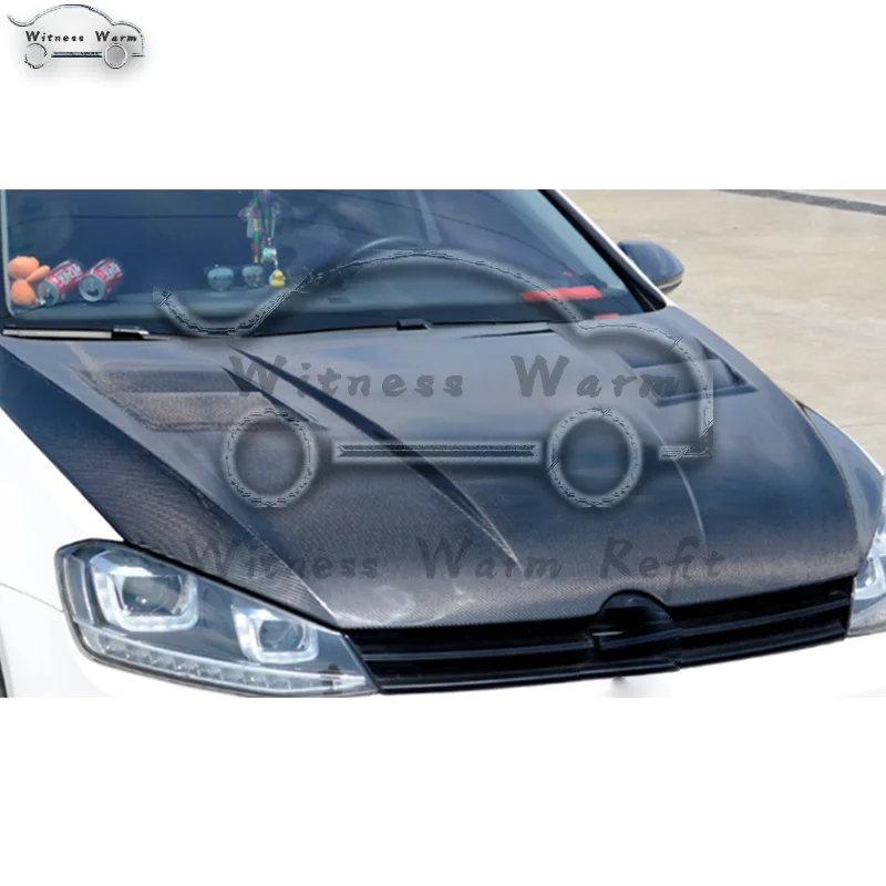 Горячая Golf7 карбоновая крышка капота двигателя для Volkswagen Golf 7 передний бампер капот 14-17