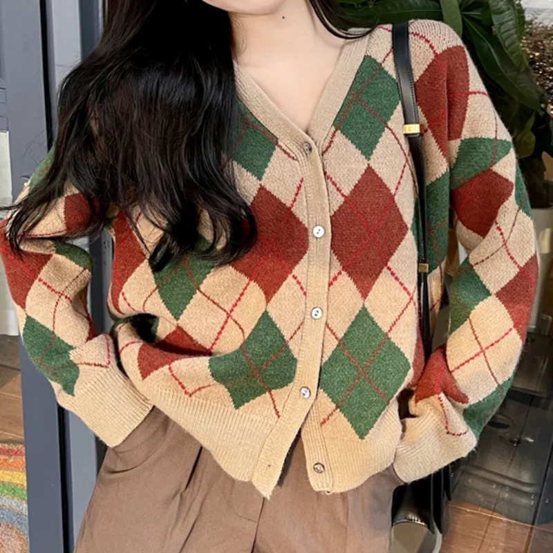 

В начале осени и зимы, носите новый свитер 2021 года, Женский вязаный сетчатый кардиган с длинными рукавами, пальто