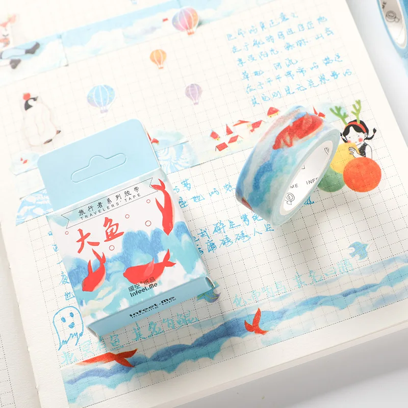 

Cute Tags Paper Washi Tape Decorative Adhesive Tape DIY Scrapbooking Sticker Label Masking Craft Tape