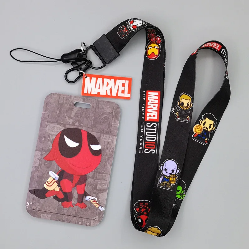 Шнурок для студенческой карты мальчиков и девочек с рисунком из аниме Marvel