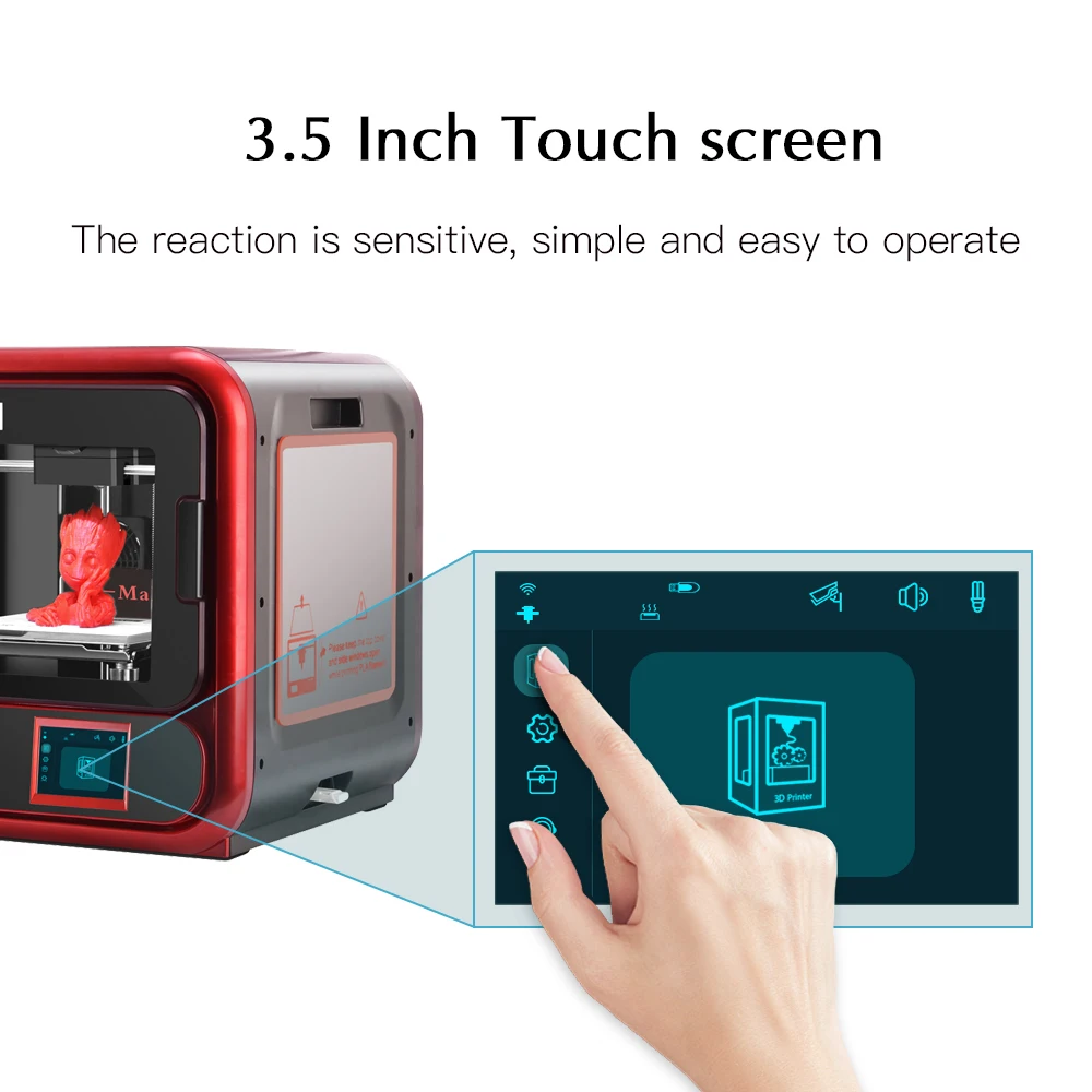 3D принтер QIDI TECH X создатель комплект для печати печатная машина с сенсорным