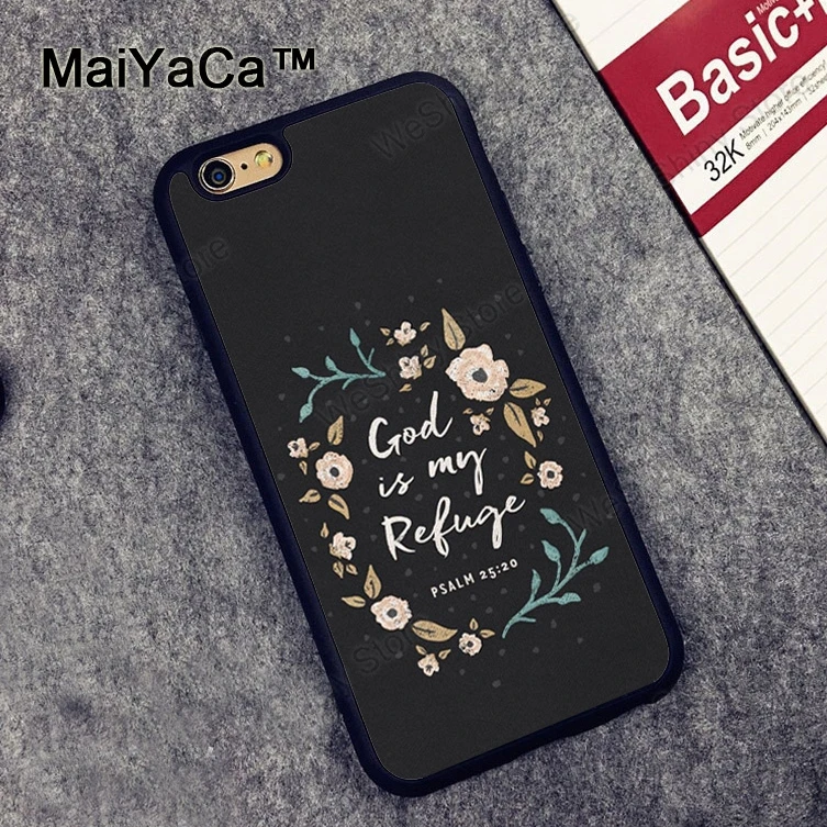 MaiYaCa Библейский Иисус христианские цитаты ТПУ Coque кожаный чехол для телефона для iPhone XR XS Max X 11 Pro MAX 6 6S 7 8 Plus 5S чехол