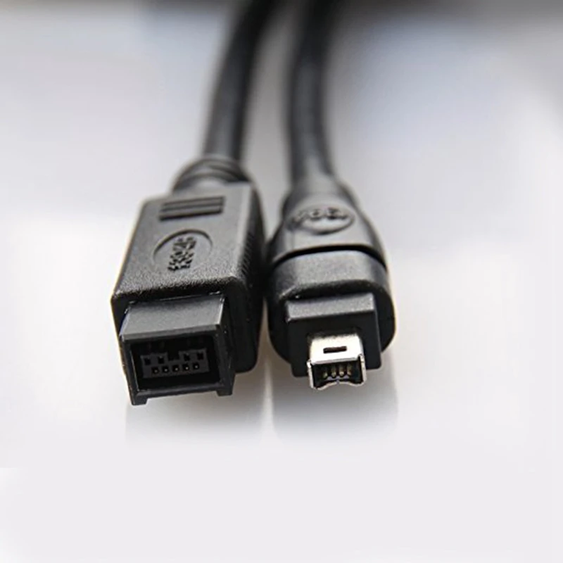 Black IEEE 1394 Firewire 800 to 400 Cable 9 Pin/4Pin Male / 10 FT | Электроника