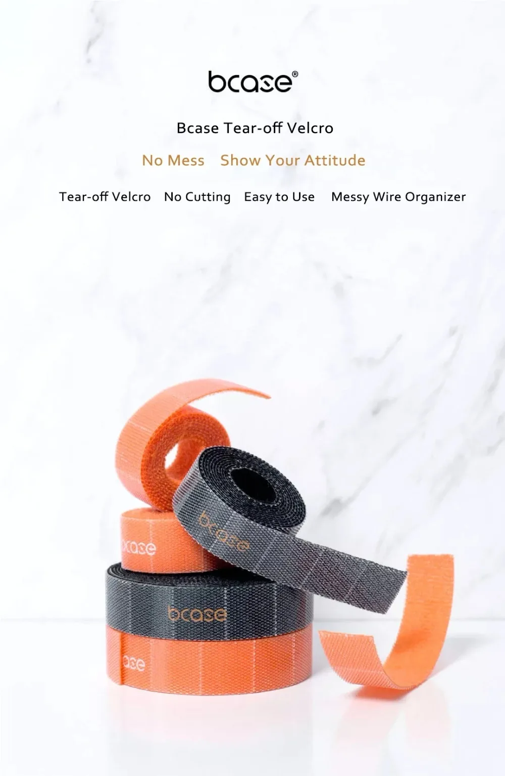 Xiaomi mijia Bcase управлять кабель с многослойным покрытием отрывная лента анти-скольжение провода Органайзер Стикеры клейкий ремешок многослойных композитных