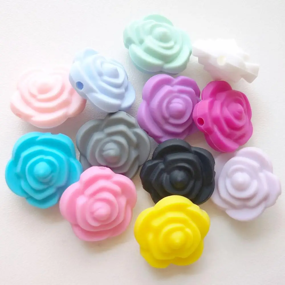 100 шт. силиконовые бусины в виде цветов|Детские прорезыватели| |