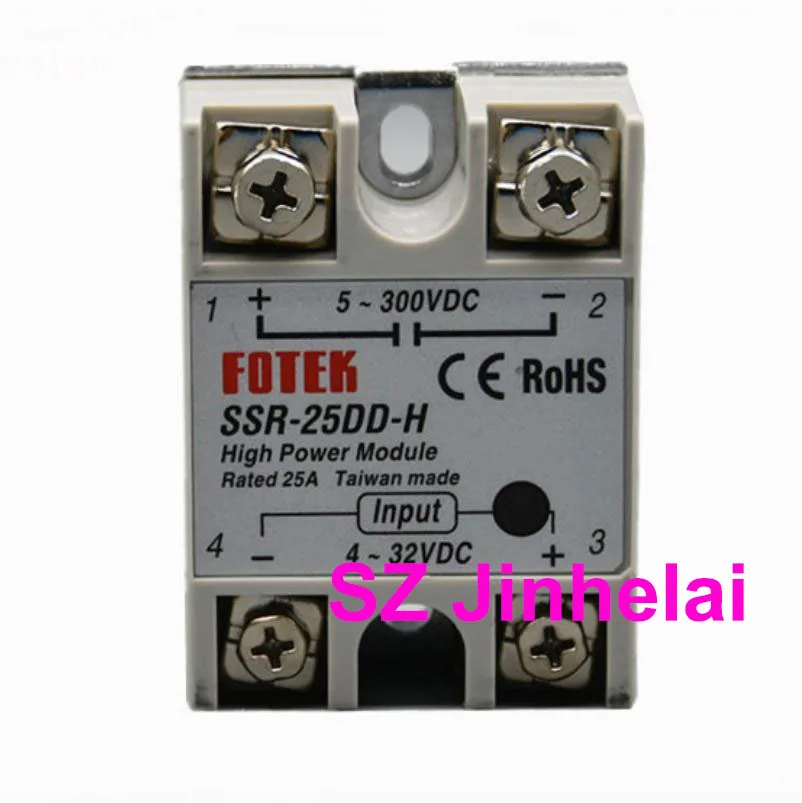 

FOTEK SSR-25DD-H Authentic original Single-phase solid state relay 25A 5-300VDC 4-32VDC