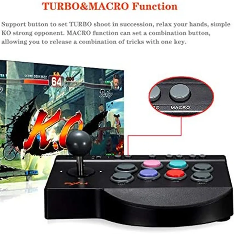 PXN-0082 джойстик для ПК PS4 контроллер PS3/Xbox One/Nintendo Switch аркадная боевая игра трость USB