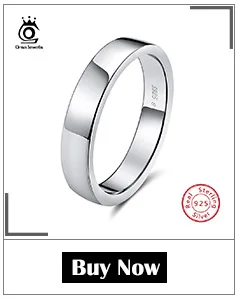 ORSA JEWELS Настоящее 925 пробы серебряные женские кольца AAA Блестящий кубический циркон паве установка женские ювелирные изделия для вечеринки SR54