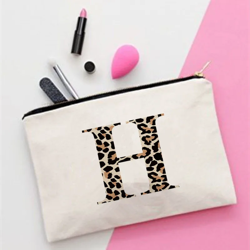 

Women Leopard Print H Printed Make up bag Fashion Women Cosmetics Organizer Bag for Travel Colorful Storage Bag for Lady Bag