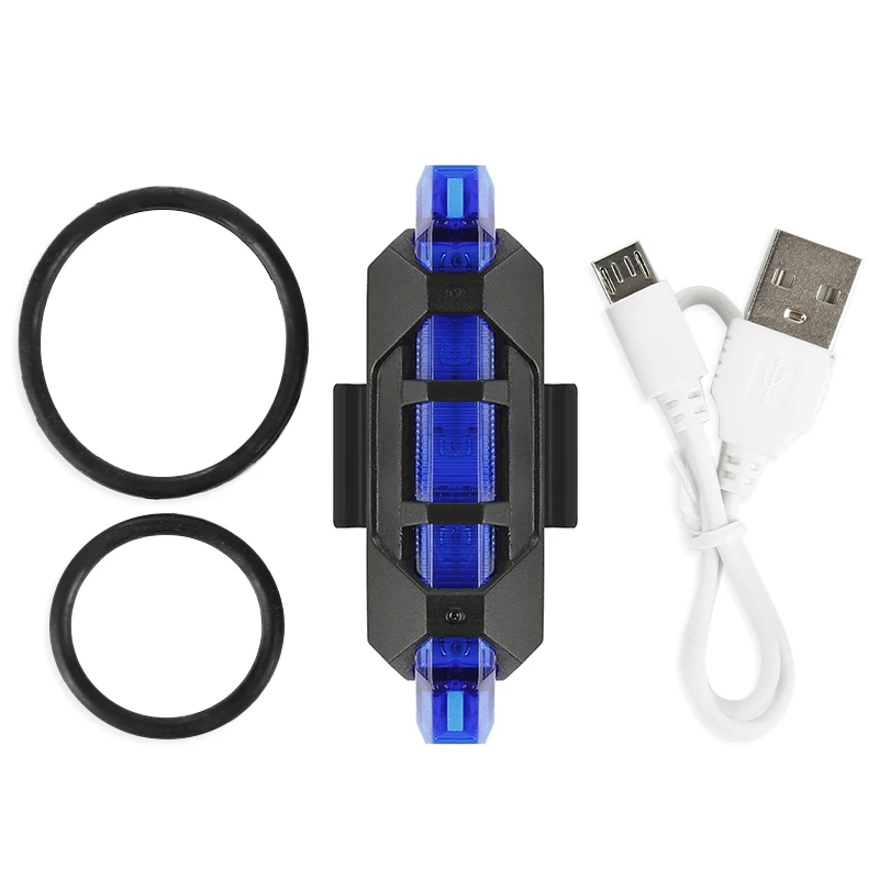 USB Перезаряжаемые велосипед светильник светодиодный задний Водонепроницаемый