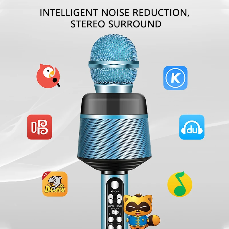 Беспроводной конденсаторный микрофон Q008 с Bluetooth артефакт для мобильных песен K