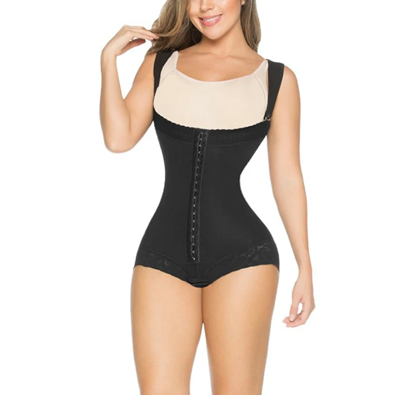 

Women's Powerflex Boyshort Firm Girdle High Back Continuous Wide Strap Body Shaper Tummy Control Shapewear Girdle