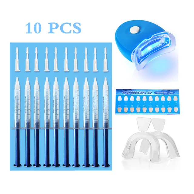 10PCS Teeth Whitening Useful Dental Laboratory Equipment light Bright White Smiles Oral Gel Kit | Красота и здоровье