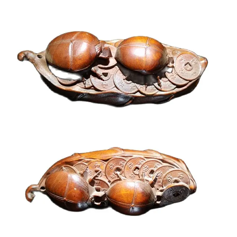 

vintage wooden ornaments handle piece wood carving Plaything Aristocrats' Favor decor carved home figurines living room nordic