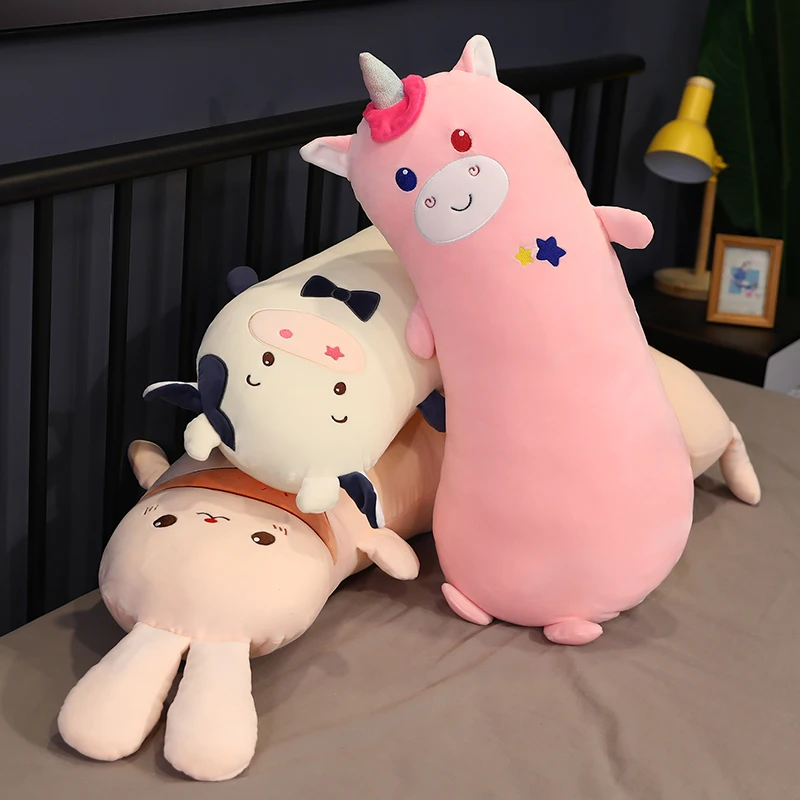 

1pcs 75/125cm Animal crescent pillow cute little rabbit doll bed pillow for birthday