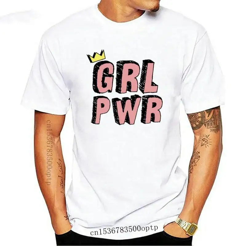 

New Women Girl Power Crown Clothing Clothes Fashion Feminist Tees Tops Graphic Female Ladies Womens Lady T-Shirt T Shirt T-shirt