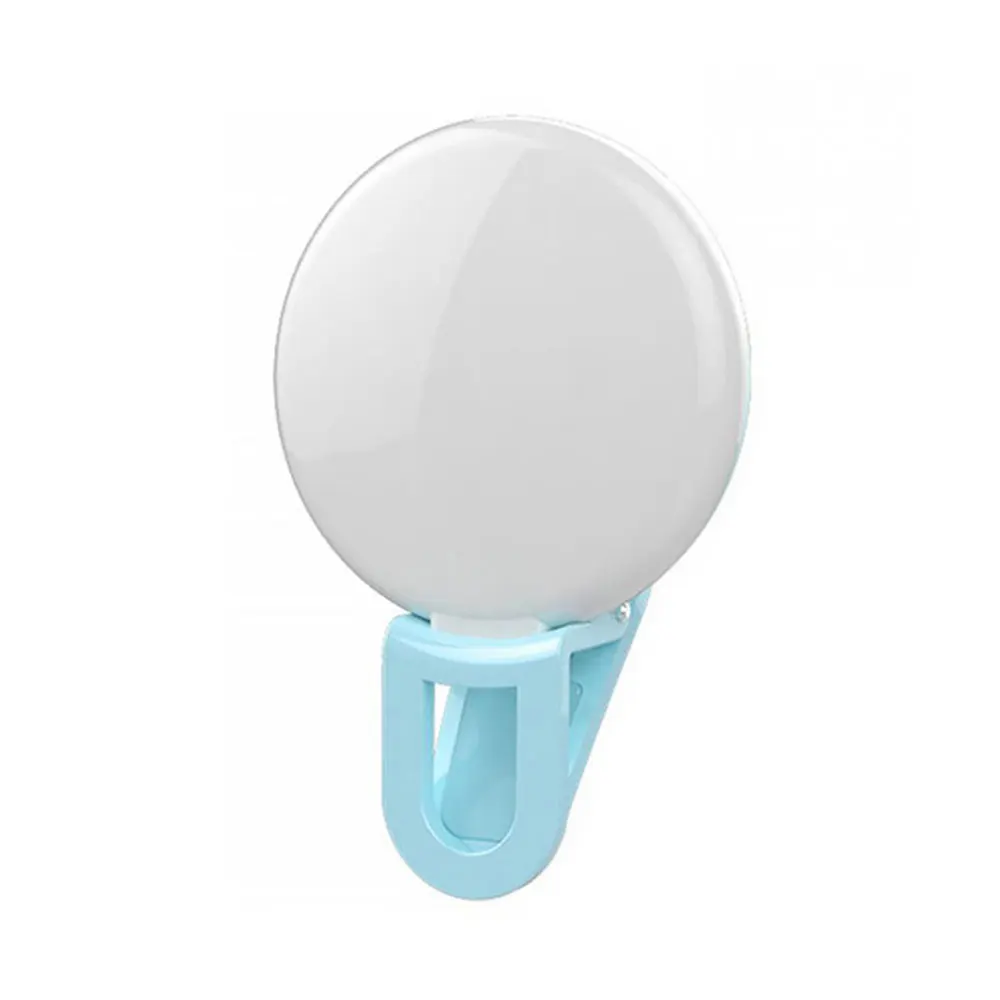 Портативный светодиодный светильник для селфи с прищепкой мобильный телефон