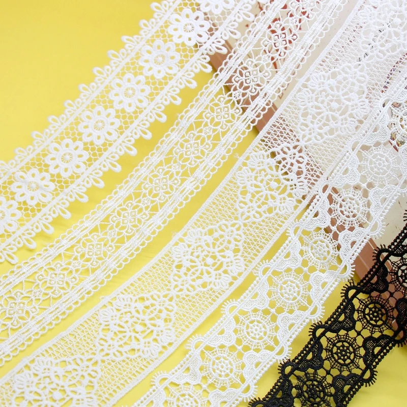 

20yards white Handmade lace trim lace jewelry patchwork material lace ribbon DIY sewing garment accessories