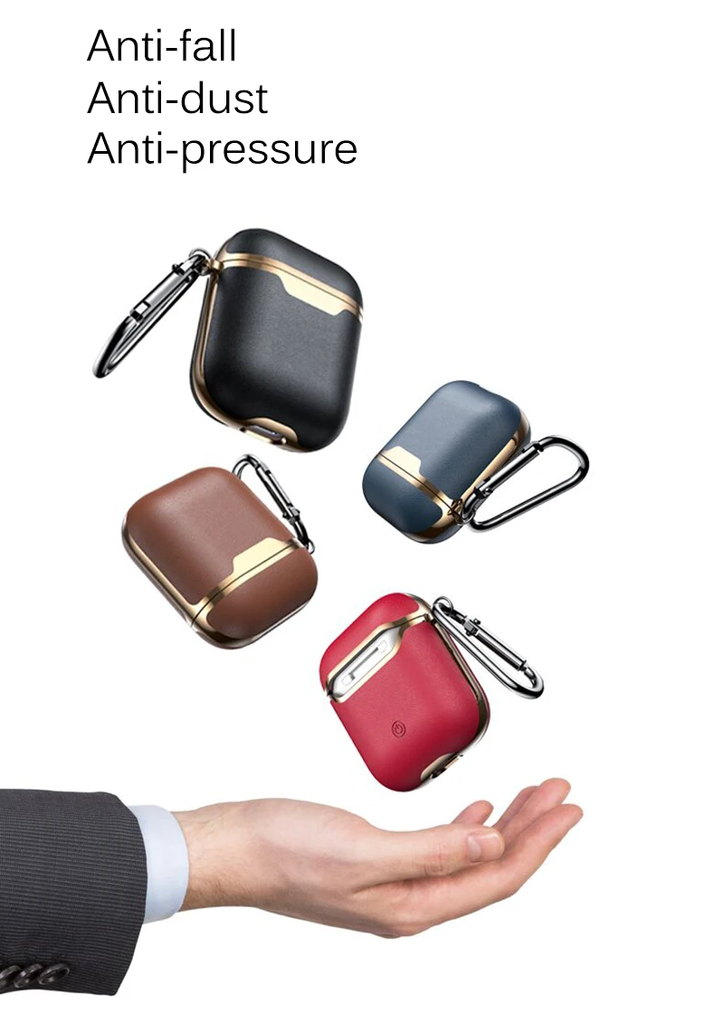 

Luxury Coque Super Leather Funda Earphone Case for AirPods Pro 3 2 Earphone Headphones Cases for Air Pods 2 Protective Cover