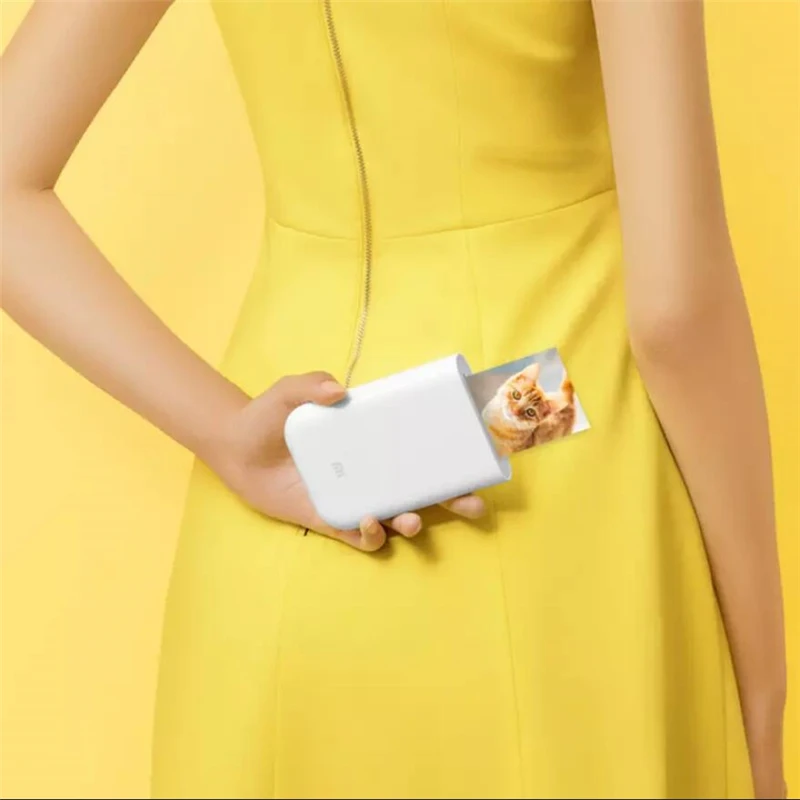 Портативный фотопринтер Xiaomi mijia AR 300 точек/дюйм мини-карман 500 мА · ч работает с |