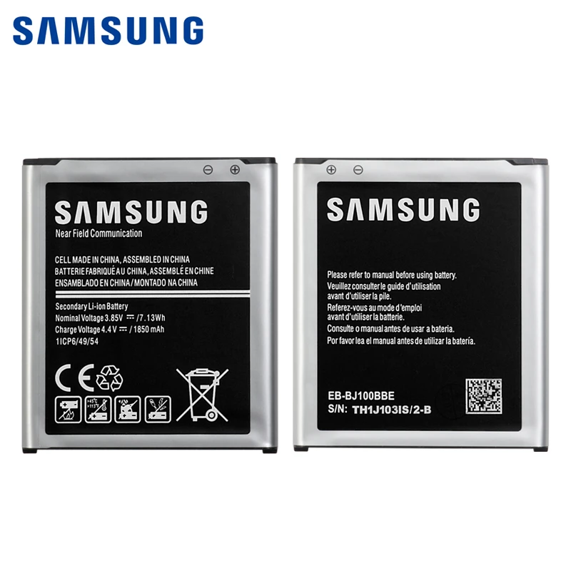 Samsung телефон Батарея EB-BJ100BBE 1850 мА-ч для samsung Galaxy J1 версия J100 J100F J100H J100FN J100M J100D