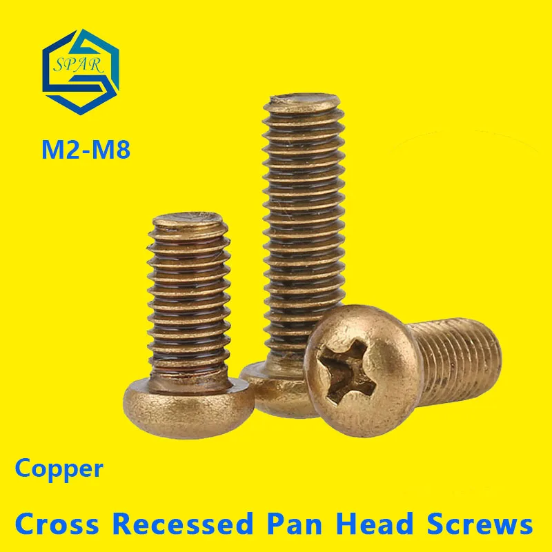 

Cross Recessed Pan Head PM Screws Phillips GB818 Copper DIN7985 Brass Cross Recessed Pan Head Phillips Screws Machine Screws