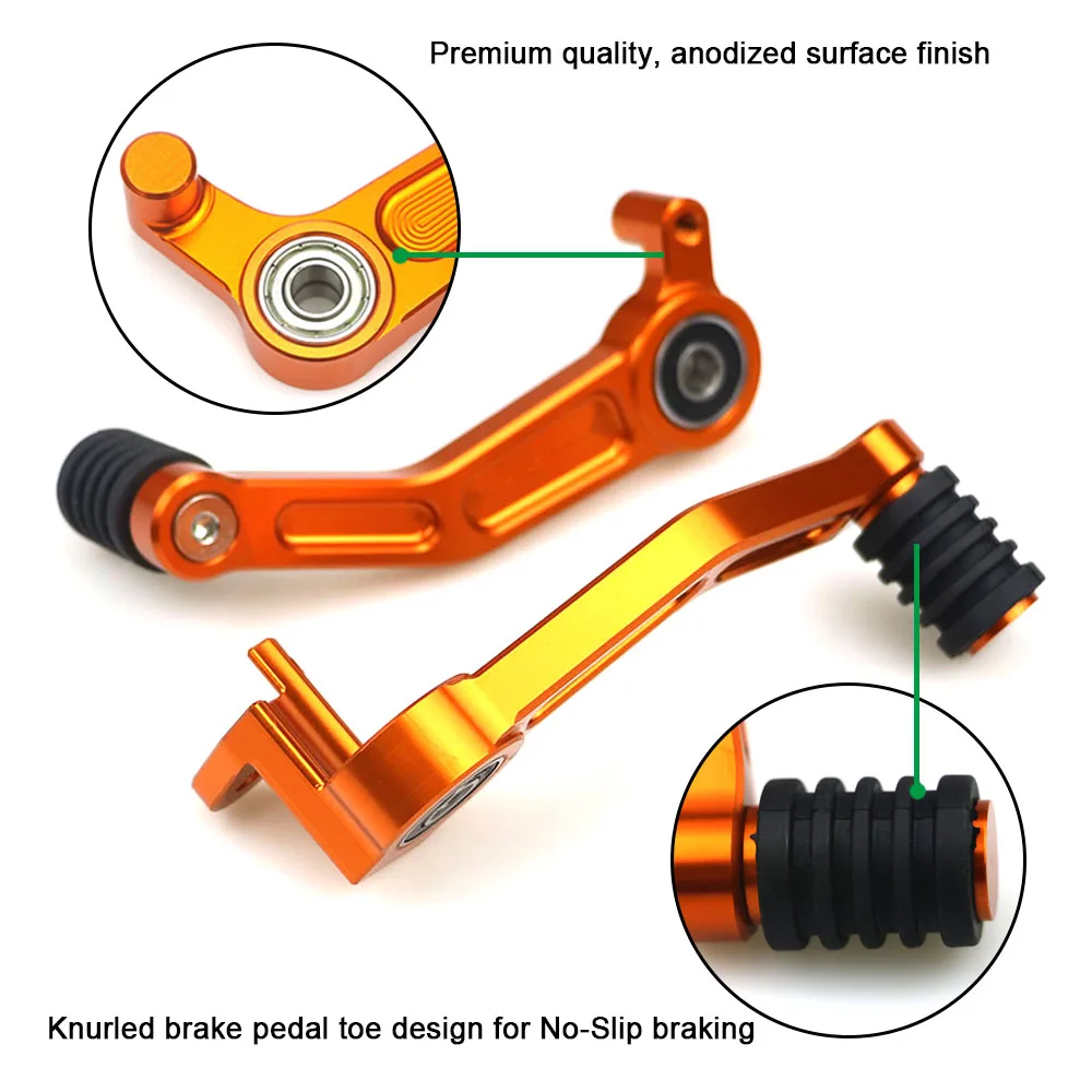 Пара для мотоцикла KTM Duke 390 2013 2014 2015 2016 125 200 CNC алюминиевый ножной рычаг тормоза