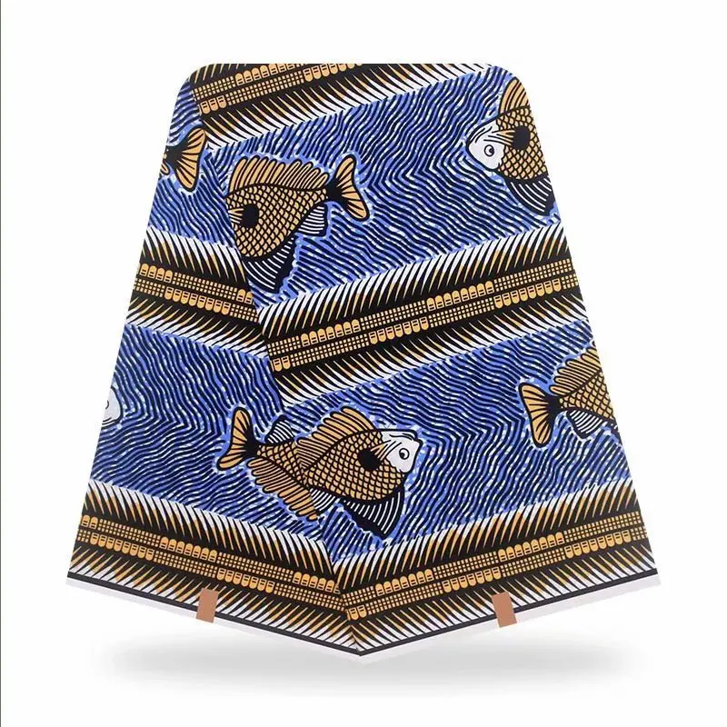

African Wax Fabric 100% Cotton For Dresses Sewing real Wax prints Ankara fabric Nigeria wax for dresses