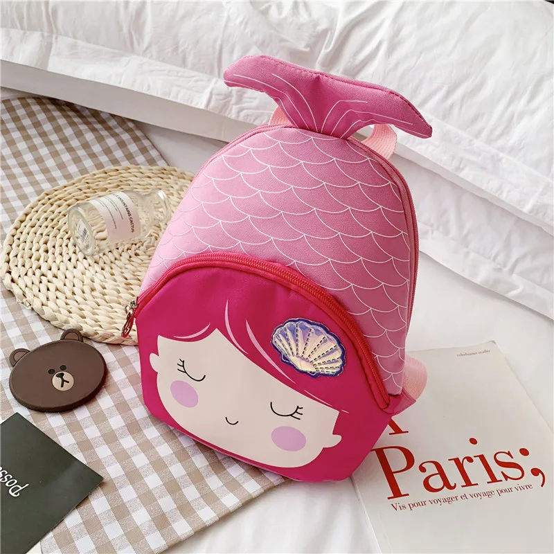 Модные школьные ранцы для девочек милые детские рюкзаки с маленькой русалочкой