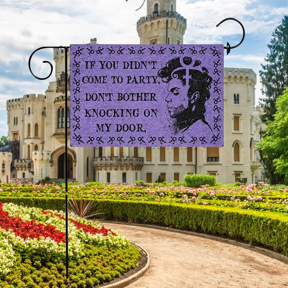 Творческий принц принт полиэстер долговечная письмо сад стенд флаг праздничные