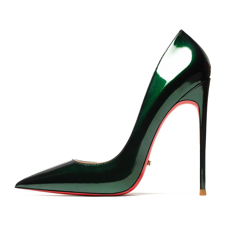 2021 décolleté da donna scarpe tacco alto rosso scarpe in pelle verniciata punta a punta scarpe
